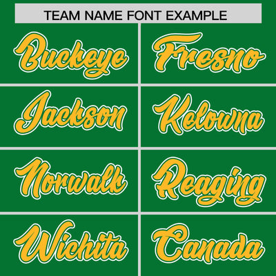 Custom Kelly Green Gold Raglan Sleeves Varsity Full-Snap Letterman Two Tone Jacket Hoodie