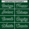 Custom Green White Raglan Sleeves Varsity Full-Snap Letterman Two Tone Jacket Hoodie