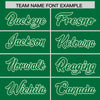 Custom Kelly Green White Raglan Sleeves Varsity Full-Snap Letterman Two Tone Jacket Hoodie