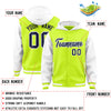 Custom Aqua White Raglan Sleeves Varsity Full-Snap Letterman Two Tone Jacket Hoodie