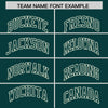 Custom Cream Midnight Green Split Fashion Varsity Full-Snap Letterman Two Tone Jacket Hoodie