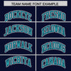 Custom Aqua Navy Split Fashion Varsity Full-Snap Letterman Two Tone Jacket Hoodie