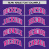 Custom Pink Purple Split Fashion Varsity Full-Snap Letterman Two Tone Jacket Hoodie