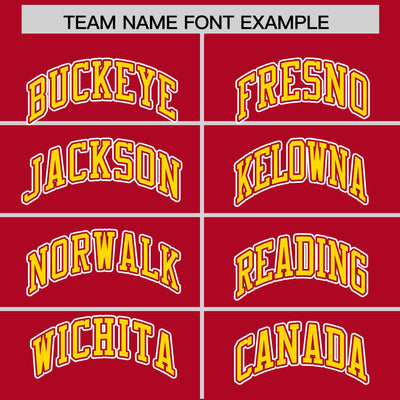 Custom Gold Red Split Fashion Varsity Full-Snap Letterman Two Tone Jacket Hoodie