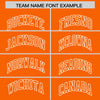 Custom White Orange Split Fashion Varsity Full-Snap Letterman Two Tone Jacket Hoodie
