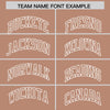 Custom White Light Brown Split Fashion Varsity Full-Snap Letterman Two Tone Jacket Hoodie