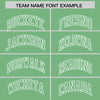 Custom White Green Split Fashion Varsity Full-Snap Letterman Two Tone Jacket Hoodie