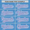 Custom Light Purple Powder Blue Split Fashion Varsity Full-Snap Letterman Two Tone Jacket Hoodie