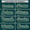 Custom Cream Midnight Green Split Fashion Varsity Full-Snap Letterman Two Tone Jacket Hoodie