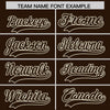 Custom Cream Brown Split Fashion Varsity Full-Snap Letterman Two Tone Jacket Hoodie