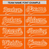 Custom White Orange Split Fashion Varsity Full-Snap Letterman Two Tone Jacket Hoodie