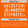 Custom White Orange Split Fashion Varsity Full-Snap Letterman Two Tone Jacket Hoodie