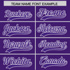 Custom White Purple Split Fashion Varsity Full-Snap Letterman Two Tone Jacket Hoodie