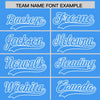 Custom White Powder Blue Split Fashion Varsity Full-Snap Letterman Two Tone Jacket Hoodie