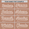 Custom White Light Brown Split Fashion Varsity Full-Snap Letterman Two Tone Jacket Hoodie