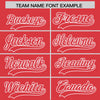 Custom White Light Red Split Fashion Varsity Full-Snap Letterman Two Tone Jacket Hoodie