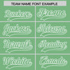 Custom White Green Split Fashion Varsity Full-Snap Letterman Two Tone Jacket Hoodie