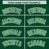 Custom Cream Green Split Fashion Varsity Full-Snap Letterman Two Tone Jacket Hoodie