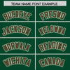 Custom Cream Green Split Fashion Varsity Full-Snap Letterman Two Tone Jacket Hoodie