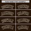 Custom Cream Brown Split Fashion Varsity Full-Snap Letterman Two Tone Jacket Hoodie
