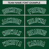 Custom White Green Split Fashion Varsity Full-Snap Letterman Two Tone Jacket Hoodie