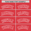 Custom White Light Red Split Fashion Varsity Full-Snap Letterman Two Tone Jacket Hoodie