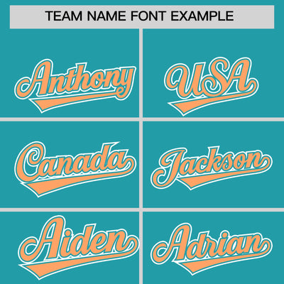 Custom Orange Aqua Split Fashion Varsity Full-Snap Letterman Two Tone Jacket Hoodie