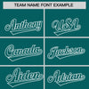 Custom White Aqua Split Fashion Varsity Full-Snap Letterman Two Tone Jacket Hoodie