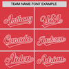 Custom White Light Red Split Fashion Varsity Full-Snap Letterman Two Tone Jacket Hoodie