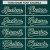 Custom Cream Midnight Green Split Fashion Varsity Full-Snap Letterman Two Tone Jacket Hoodie