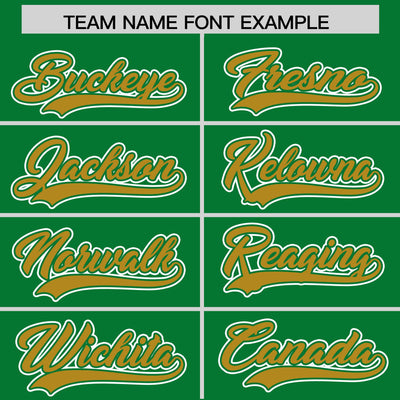 Custom Old Gold Kelly Green Split Fashion Varsity Full-Snap Letterman Two Tone Jacket Hoodie