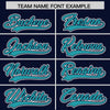 Custom Aqua Navy Split Fashion Varsity Full-Snap Letterman Two Tone Jacket Hoodie