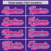 Custom Pink Purple Split Fashion Varsity Full-Snap Letterman Two Tone Jacket Hoodie