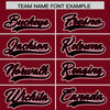 Custom Black Crimson Split Fashion Varsity Full-Snap Letterman Two Tone Jacket Hoodie