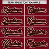 Custom Cream Crimson Split Fashion Varsity Full-Snap Letterman Two Tone Jacket Hoodie