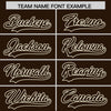 Custom Cream Brown Split Fashion Varsity Full-Snap Letterman Two Tone Jacket Hoodie