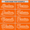 Custom White Orange Split Fashion Varsity Full-Snap Letterman Two Tone Jacket Hoodie