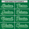Custom White Kelly Green Split Fashion Varsity Full-Snap Letterman Two Tone Jacket Hoodie