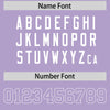 Custom White Light Purple Split Fashion Varsity Full-Snap Letterman Two Tone Jacket Hoodie