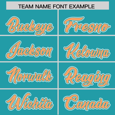 Custom Orange Aqua Split Fashion Varsity Full-Snap Letterman Two Tone Jacket Hoodie