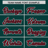 Custom Crimson Midnight Green Split Fashion Varsity Full-Snap Letterman Two Tone Jacket Hoodie