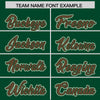 Custom Cream Green Split Fashion Varsity Full-Snap Letterman Two Tone Jacket Hoodie