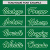 Custom White Kelly Green Split Fashion Varsity Full-Snap Letterman Two Tone Jacket Hoodie