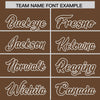 Custom White Light Brown Split Fashion Varsity Full-Snap Letterman Two Tone Jacket Hoodie
