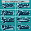 Custom Aqua Black-Aqua Varsity Full-Snap Letterman Classic Jacket Hoodie