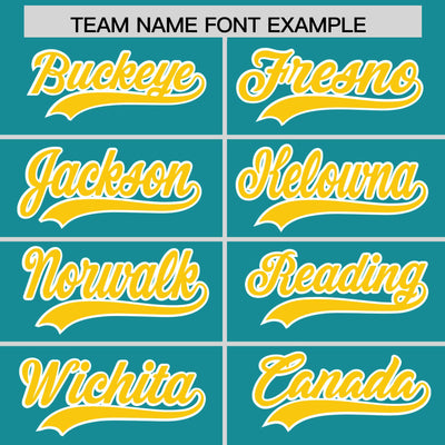 Custom Aqua Gold Varsity Full-Snap Letterman Shoulder Color Block Jacket Hoodie