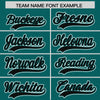 Custom Aqua Black Raglan Sleeves Varsity Full-Snap Letterman Two Tone Jacket Hoodie