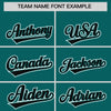Custom Aqua Black Raglan Sleeves Varsity Full-Snap Letterman Two Tone Jacket Hoodie