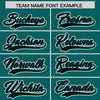 Custom Aqua Black Raglan Sleeves Varsity Full-Snap Letterman Two Tone Jacket Hoodie