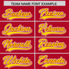 Custom Red Gold Raglan Sleeves Varsity Full-Snap Letterman Two Tone Jacket Hoodie